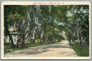 DAYTONA FL NEW VOLUSIA AVE. ANTIQUE POSTCARD