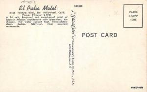 1950s El Patio Motel roadside autos Ventura California Colorpicture 2068