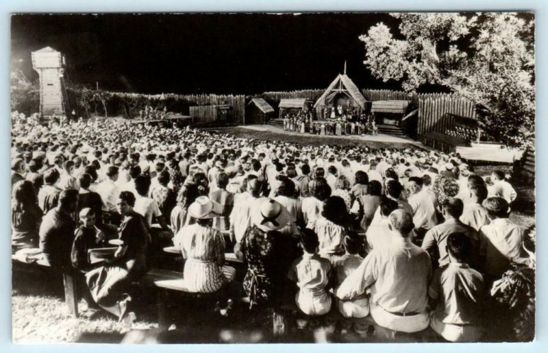 RPPC  ROANOKE ISLAND, North Carolina NC ~ Theater THE LOST COLONY 1947  Postcard