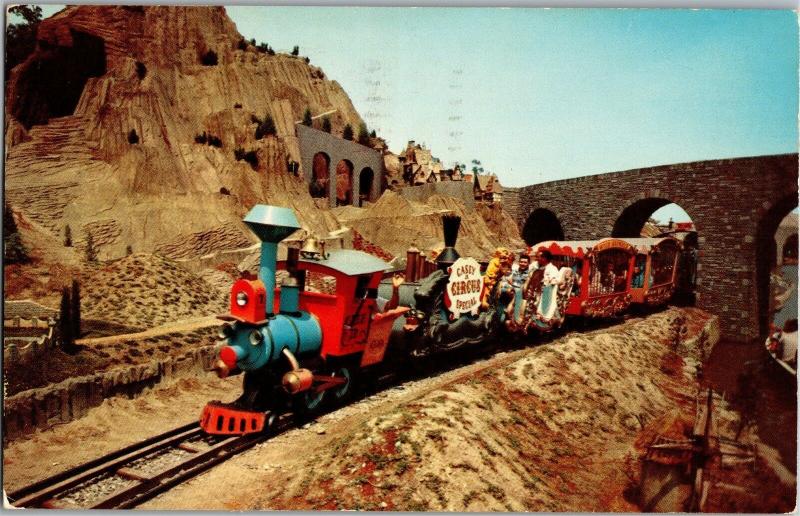 Disneyland Casey Jr Train Fantasyland c1958 Vintage Postcard M26