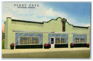 c1940's Plant Cafe And Restaurant Scene Street Waycross Georgia GA Postcard