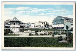 Kenmare North Dakota Postcard Our Park Exterior Building c1920 Vintage Antique