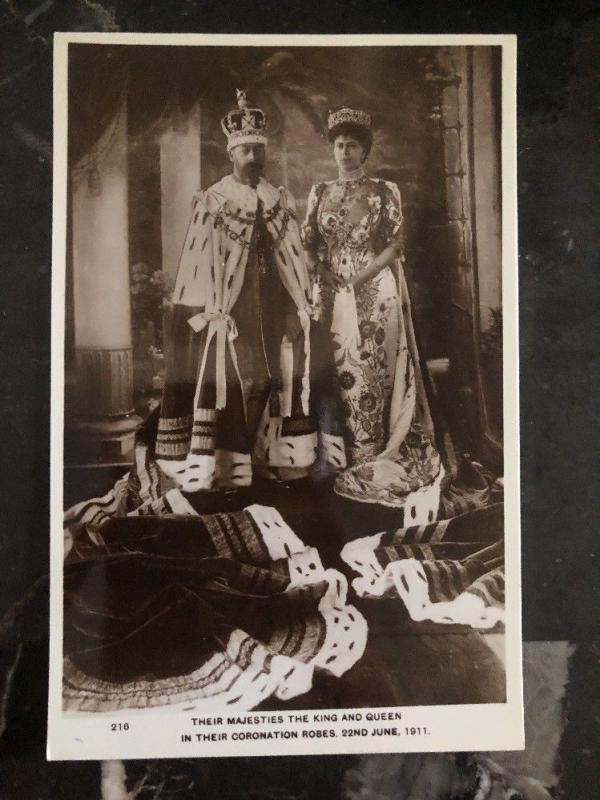 Mint England Real Picture Postcard Coronation of King George V and Queen Mary