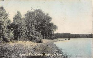 Chautauqua Lake New York Long Point Waterfront Antique Postcard K101563