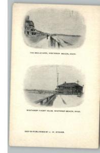 WINTHROP BEACH MA Yacht Club c1905 Postcard