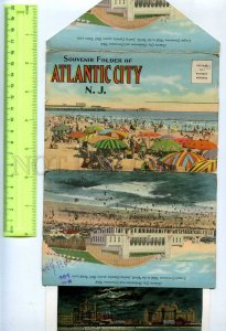 285339 USA N.J. ATLANTIC CITY Vintage booklet 9 views in cover