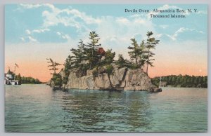 State View~Devils Oven Alexandria Bay New York Thousand Islands~Vintage Postcard