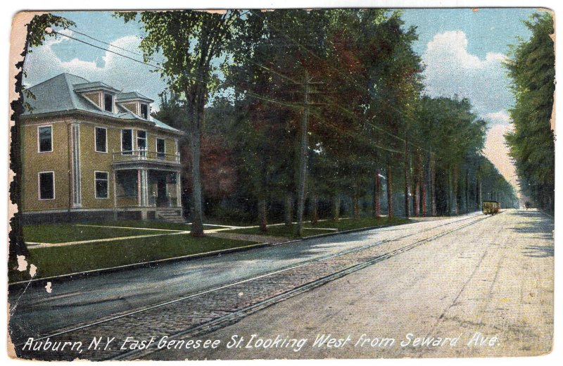 Auburn, N.Y., East Genesee St. Looking West from Seward Ave.