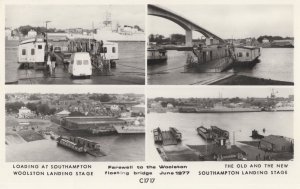 1977 Farewell To Woolston Southampton Floating Bridge Postcard