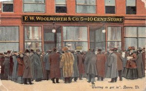 F.W. WOOLWORTH & CO. 5 & 10 CENT STOE BARRE VERMONT POSTCARD (c. 1910)