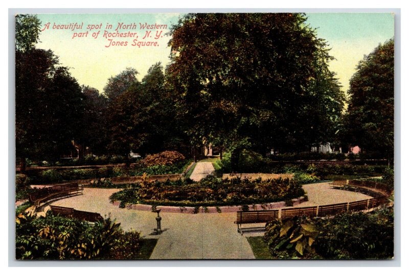 Jones Square Gardens Rochester New York NY UNP DB Postcard P26