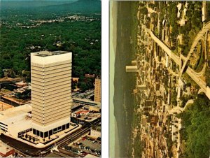 2~Postcards Greenville, SC South Carolina  DANIEL CONSTRUCTION CO & AERIAL VIEW