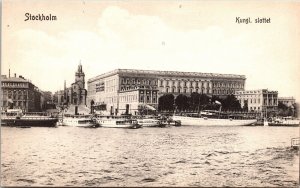 Stockholm Kungl Slottet Antique Postcard DB UNP Unused Brefkort Carte Postale 