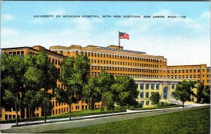 Postcard HOSPITAL SCENE Ann Arbor Michigan MI AM2256