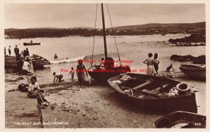 Northern Ireland, Ballycastle, RPPC, Boat Slip, Photo