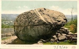 MA - Fitchburg. The Boulder, Summit of Mt. Rollstone