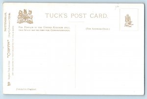 Nottingham England Postcard Victoria Station and Hotel c1910 Oilette Tuck Art