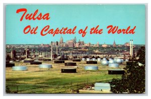 Oil Capital of the World Tulsa Oklahoma OK UNP Chrome Postcard Y11