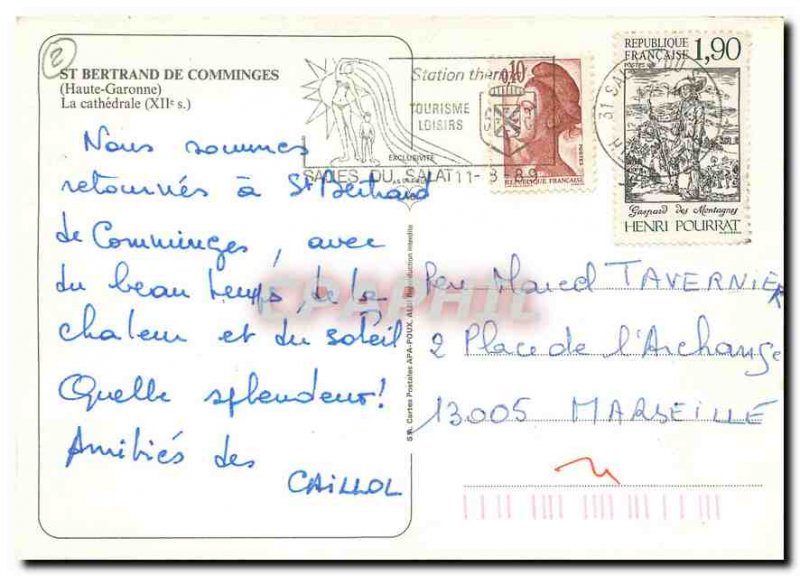 Modern Postcard St Bertrand de Comminges Haute Garonne La Cathedrale