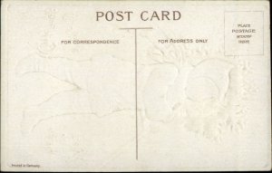 Ellen Clapsaddle Christmas - Child in Snow Suit c1910 Embossed Postcard