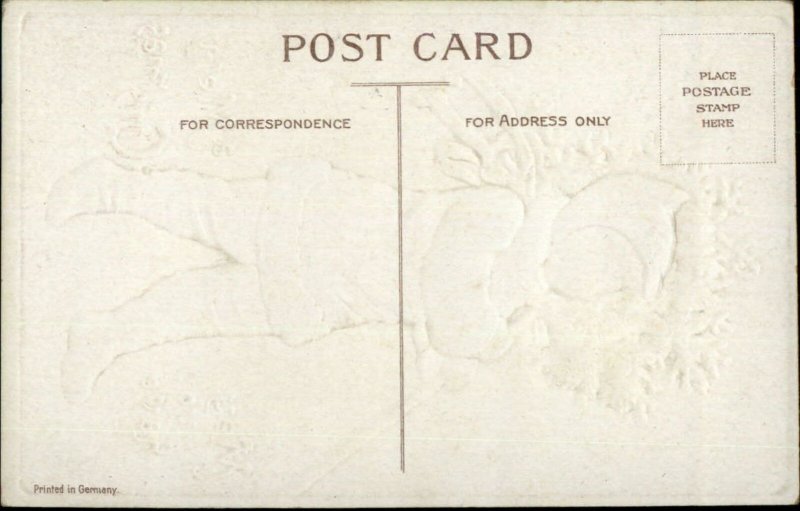 Ellen Clapsaddle Christmas - Child in Snow Suit c1910 Embossed Postcard