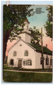 1942 Village Baptist Church Kennebunkport Maine ME Vintage Posted Postcard 