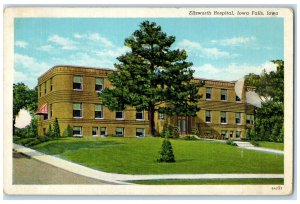 c1930's Ellsworth Hospital Entrance Iowa Falls Iowa IA Posted Antique Postcard