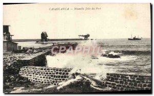 Old Postcard Casablanca New Jetee Du Port