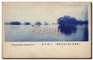 Old Postcard Japan Japan Nippon View of Hokkaido Onuma park