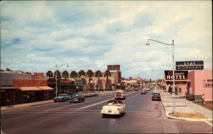 Tempe Arizona AZ Classic 1950s Cars Street Scene Vintage Postcard