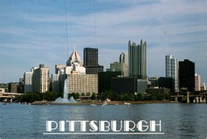 Pennsylvania Pittsburgh Skyline View From South Bank Of Ohio River