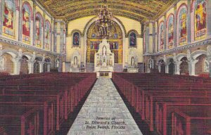 Interior Of St Edward's Church Palm Beach Florida Curteich