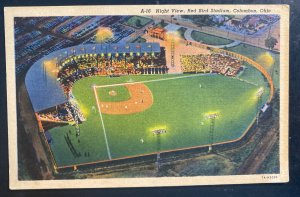 Mint USA Picture Postcard Night View Red Bird Stadium Columbus OH