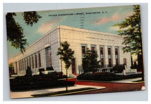 Vintage 1944 Postcard Folger Shakespeare Library, Washington, D.C.