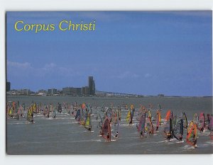 Postcard Wind Surfing in Corpus Christi Bay, Corpus Christi, Texas