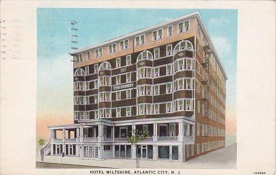 Hotel Wiltshire Atlantic City New Jersey 1937