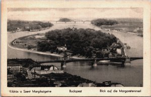Hungary Budapest Kilatas a Szent Margitszigetre Vintage Postcard  C101
