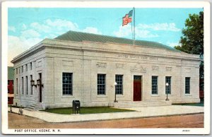 1926 Post Office Keene New Hampshire NH United States Postal Service Postcard