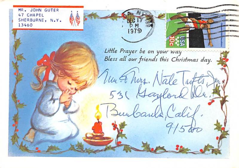 Christmas - non postcard backing