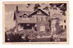 Ferndale, Mrs. E K Proctor, Victoria Ave, Niagara Falls, Ontario, F H Leslie B&W