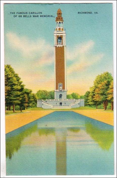 Carillon of 66 Bells War Memorial, Richmond VA