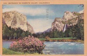 Entrance To Yosemite Valley California 1944