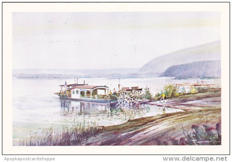 Millersburg Ferry Across The Susqquehanna Millersburg Pennsylvania Watercolor...