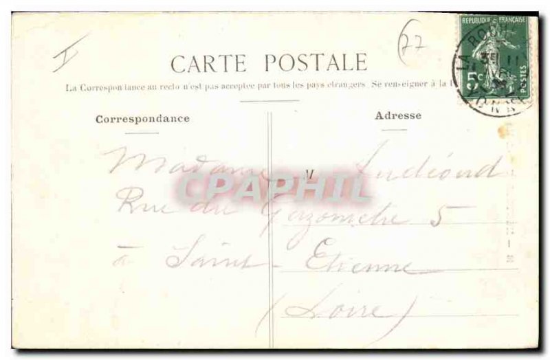 Postcard Old Montereaux (S & M) The Church