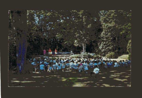 ME Bok Amphitheater Camden Hills Theatre Group, Camden Maine Postcard King Henry