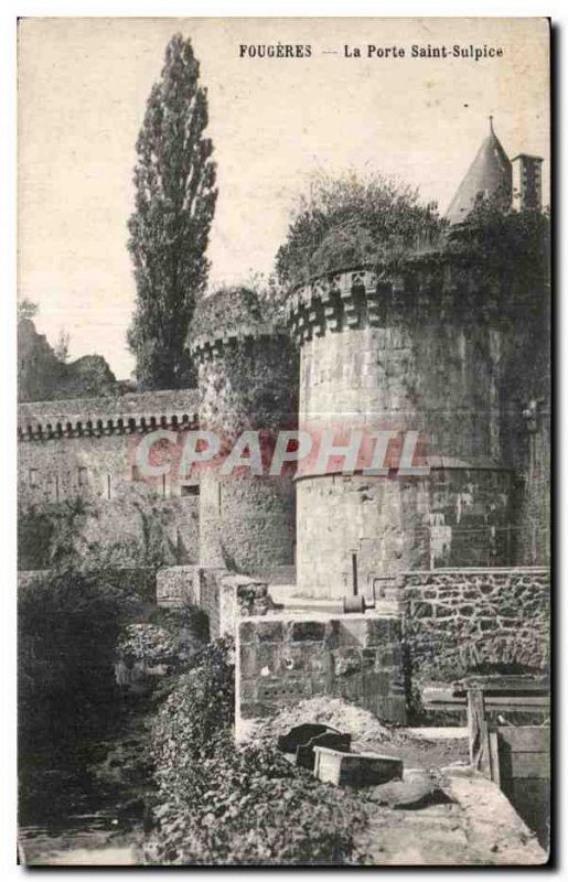 Old Postcard Fougeres Porte Saint Sulpice