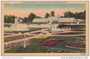 Indiana Indianapolis Sunken Gardens At Garfield Park
