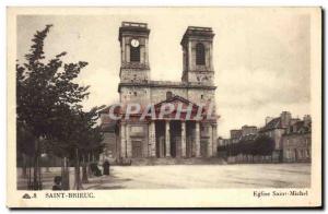 Postcard Old Saint Brieuc Saint Michael Church