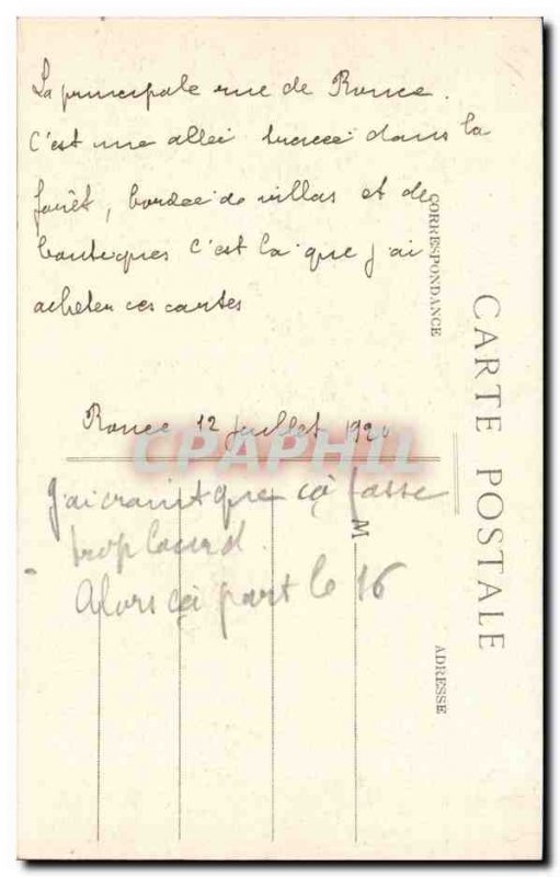 Old Postcard Ronce les Bains villa Allee Gabrielle and Marie Louise