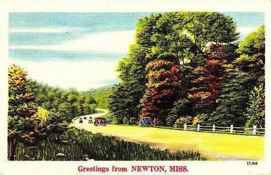 Mississippi Newton Greetings From Newton